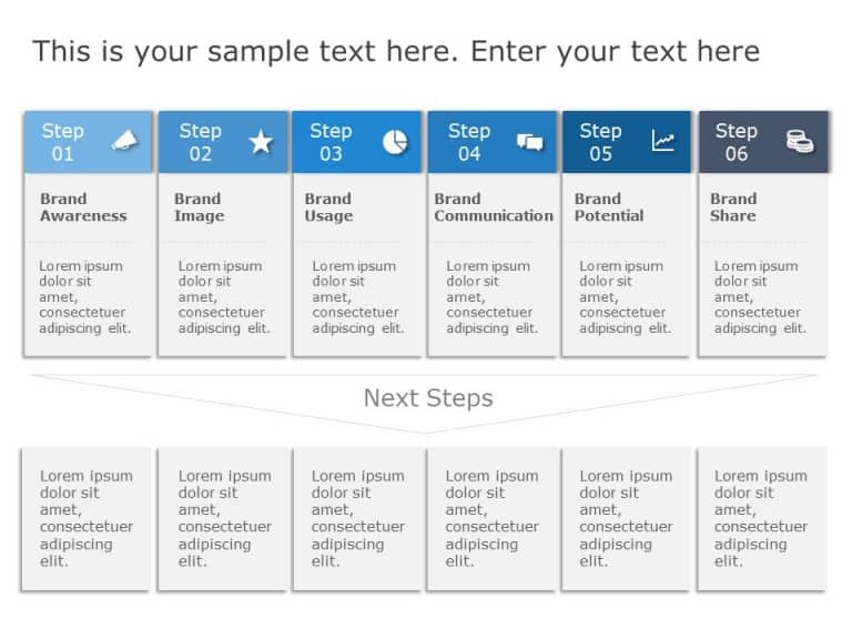 Brand KPI Metrics Improvement PowerPoint Template & Google Slides Theme