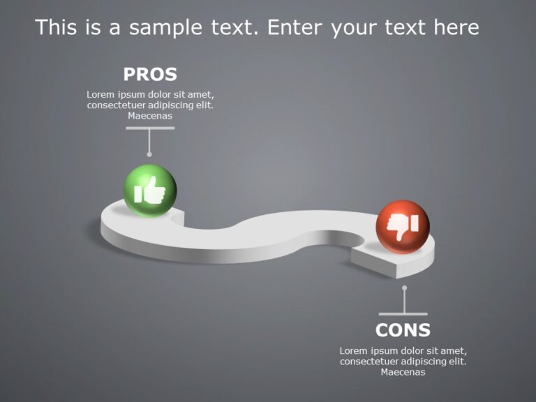 Pros And Cons 12 PowerPoint Template & Google Slides Theme