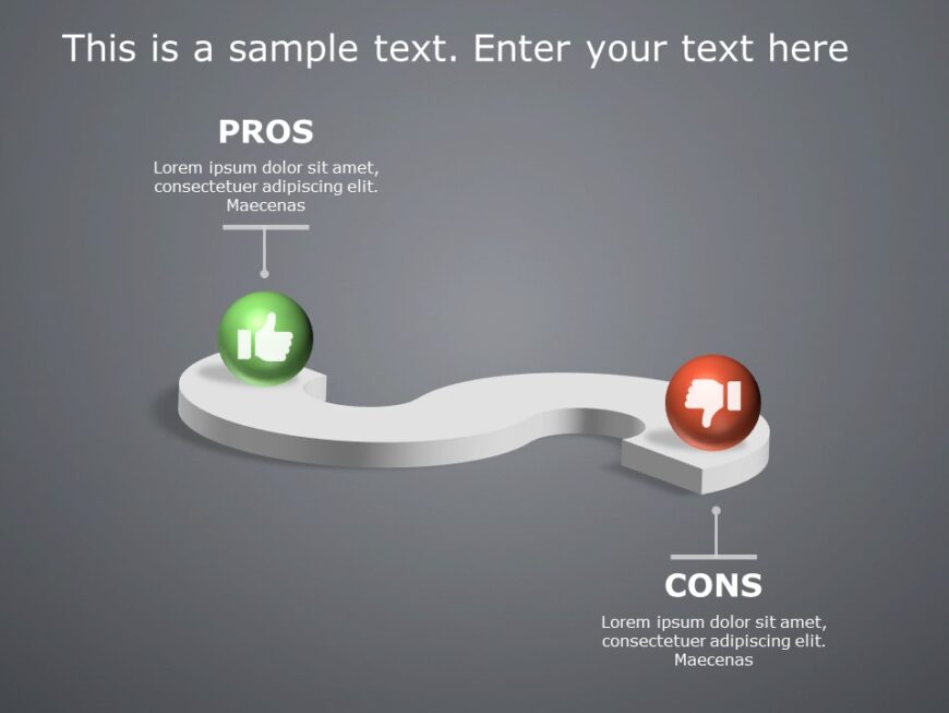 Pros And Cons PowerPoint Template SlideUpLift