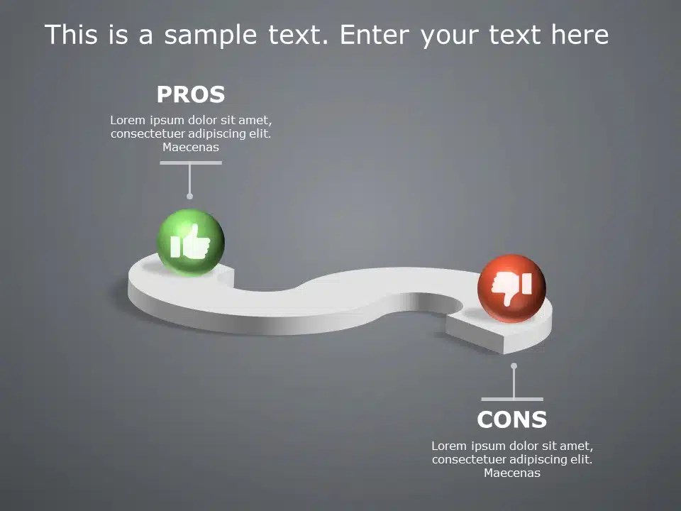 Pros And Cons 12 PowerPoint Template & Google Slides Theme