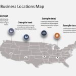 USA Map 5 PowerPoint Template & Google Slides Theme
