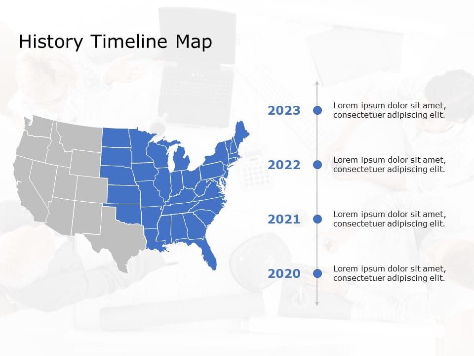 USA Map 7 PowerPoint Template & Google Slides Theme