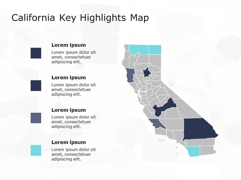 California Map PowerPoint Template