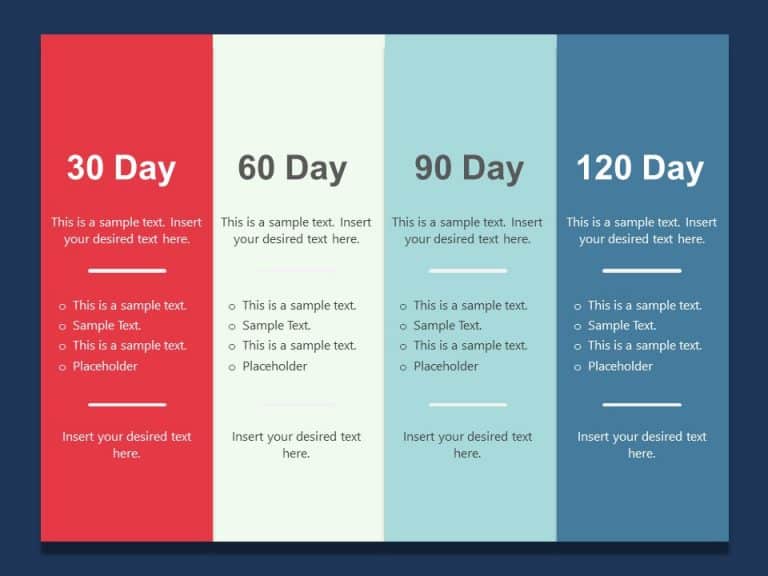30 60 90 day for New Job Animated PowerPoint Template & Google Slides Theme