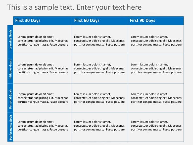 30 60 90 day plan for New Manager PowerPoint Template 2 & Google Slides Theme