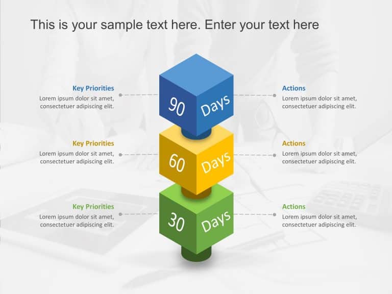 30 60 90 Day Plan For New Managers 3D & Google Slides Theme