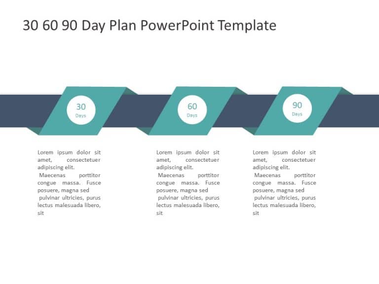 30 60 90 Day Plan 28 PowerPoint Template & Google Slides Theme