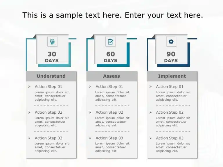 30 60 90 Day Plan 18 PowerPoint Template