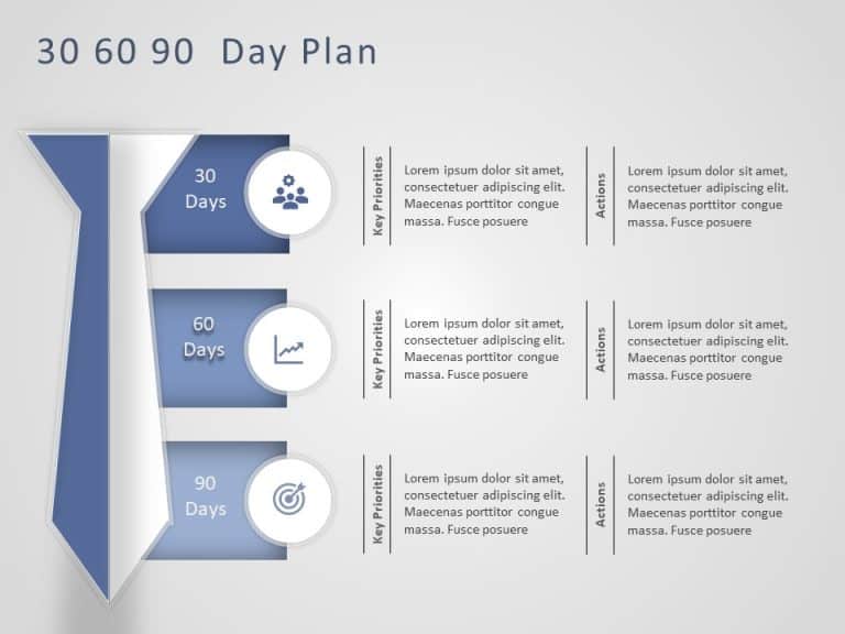 30 60 90 Day Plan 8 PowerPoint Template & Google Slides Theme