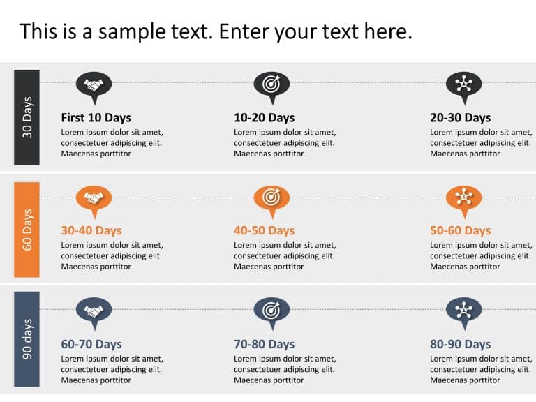30 60 90 day plan PowerPoint Template 12