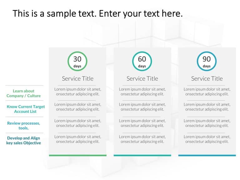 30 60 90 day plan PowerPoint Template 3