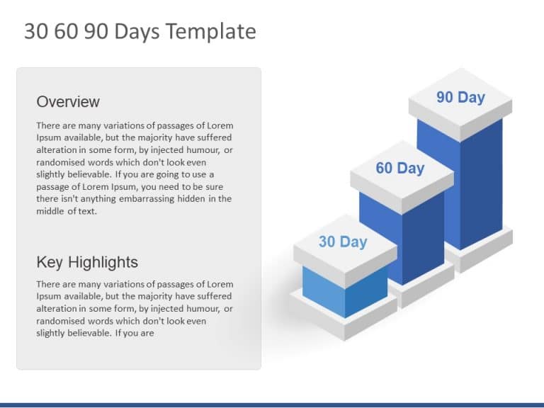 30 60 90 day sales planning PowerPoint Template & Google Slides Theme