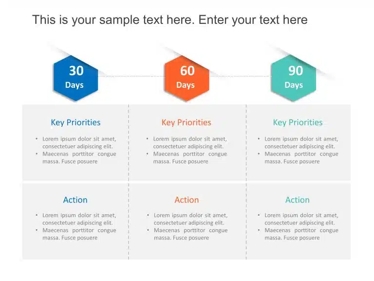 30 60 90 day plan powerpoint template