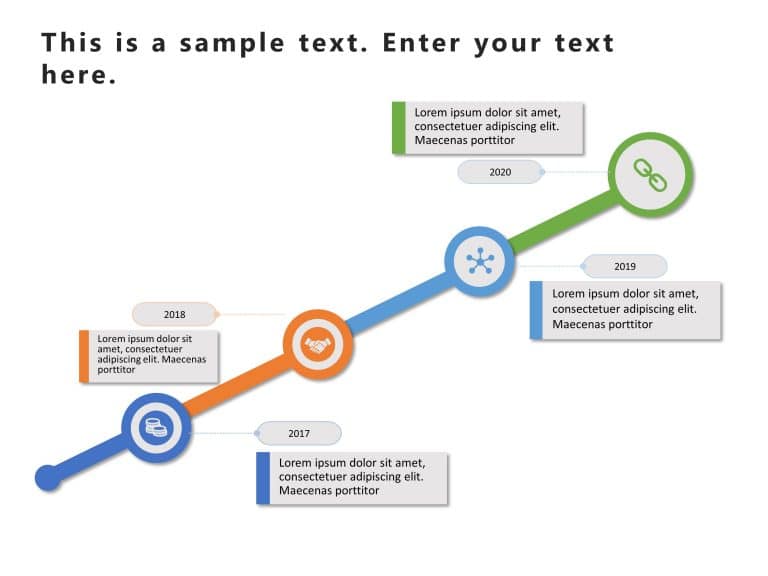 Business Highlights Timeline 1 PowerPoint Template