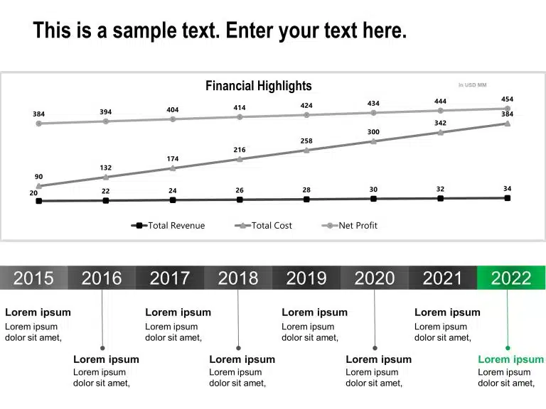 Business Highlights Timeline PowerPoint Template