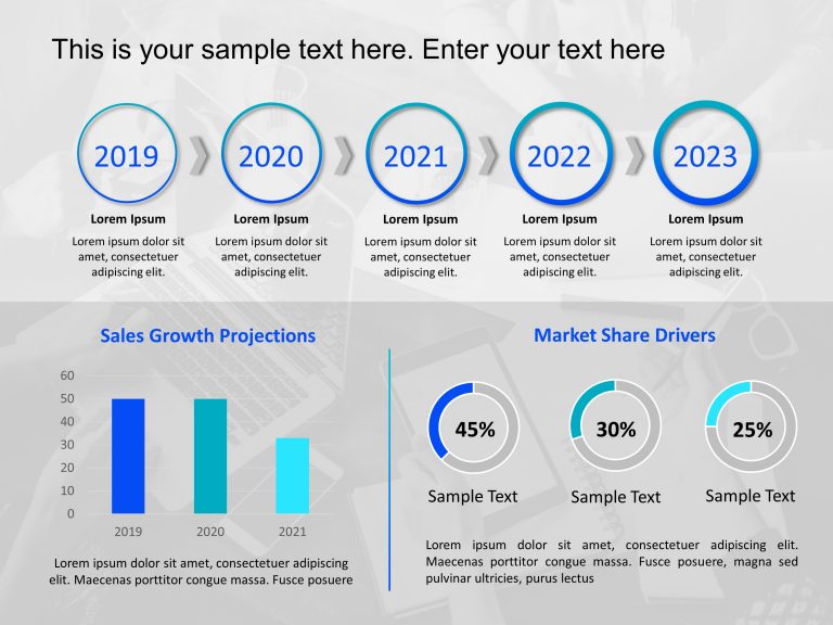 Business Plan Dashboard PowerPoint Template & Google Slides Theme