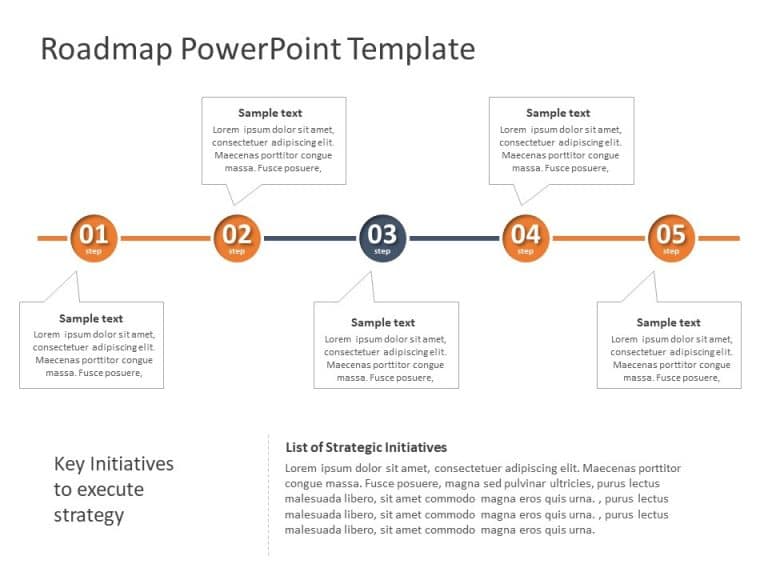 Business Roadmap 18 PowerPoint Template