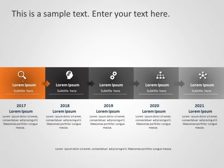 Business Roadmap 21 PowerPoint Template & Google Slides Theme