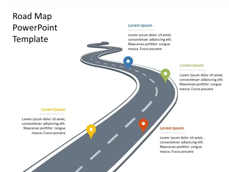 blank road map template