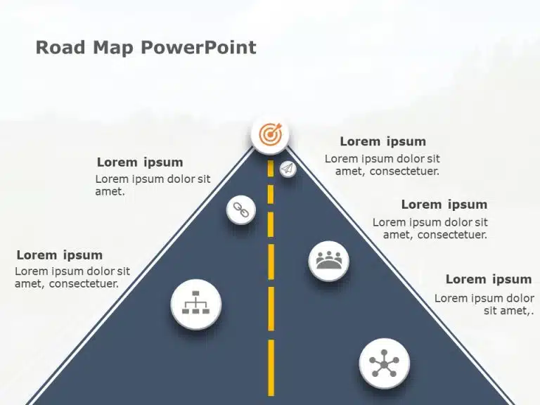 Business Roadmap 5 PowerPoint Template