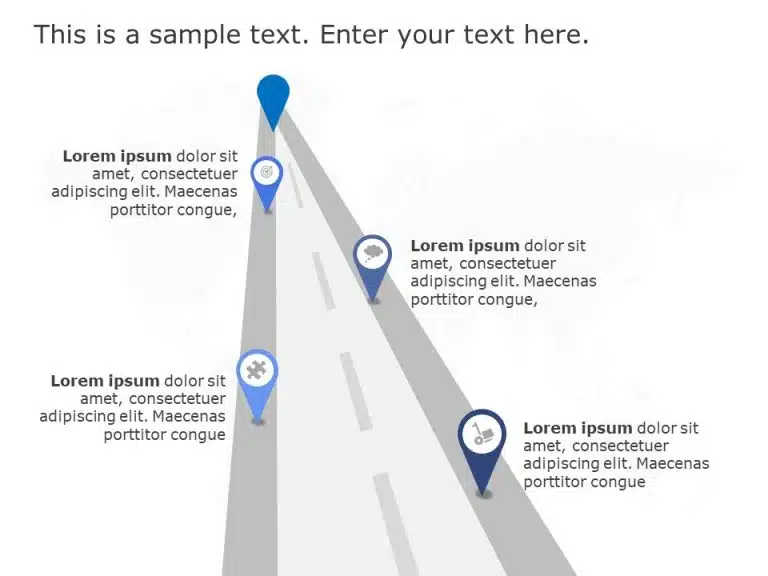 Business Roadmap 6 PowerPoint Template