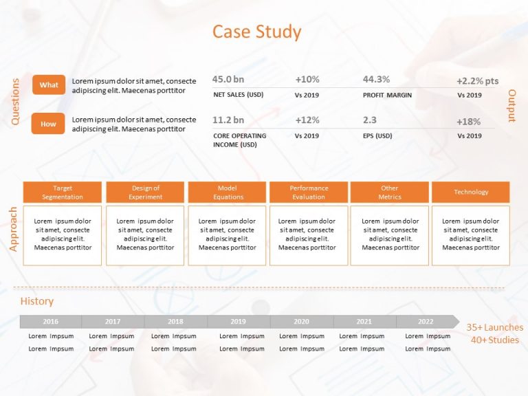 Case Study Timeline Template for PowerPoint & Google Slides Theme