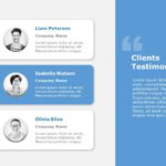 Client Testimonials 5 PowerPoint Template & Google Slides Theme