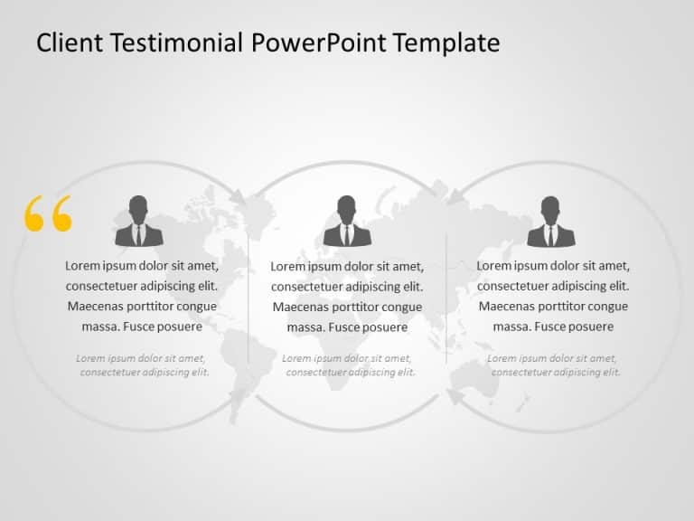 Client Testimonials 6 PowerPoint Template