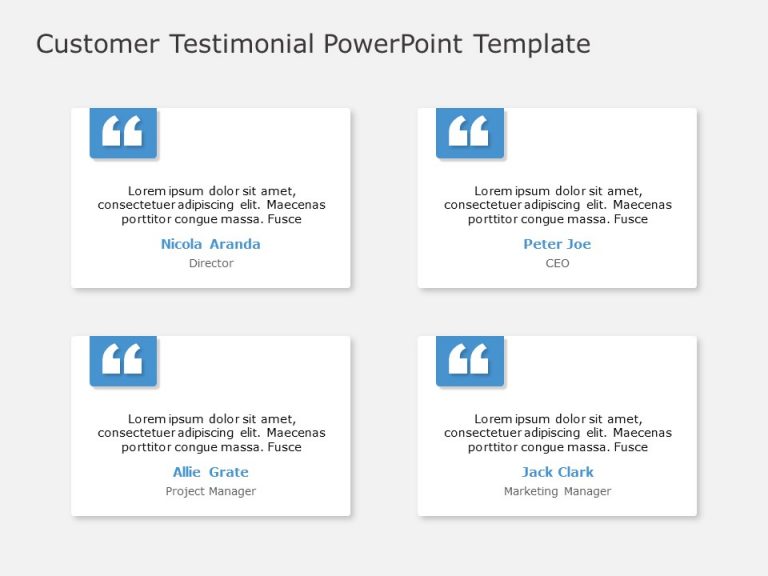 Client Testimonials 8 PowerPoint Template