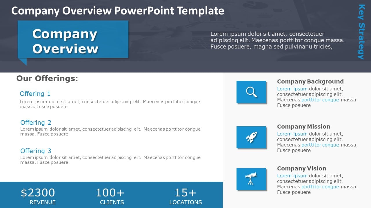 Company Overview 5 PowerPoint Template
