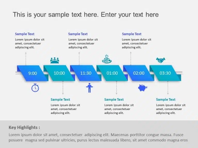 Day Planning Timeline Template for PowerPoint and Google Slides Themes