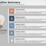 Executive Summary Powerpoint Five Point Image Template 1