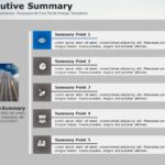 Executive Summary Powerpoint Five Point Image Template