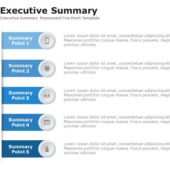 Executive Summary Five Point 3d PowerPoint Template