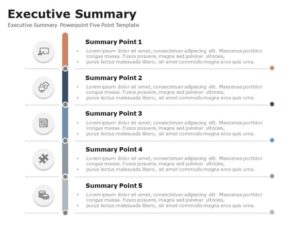 Executive Summary Powerpoint Five Point Template