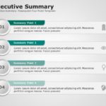 Executive Summary Four Point 1 PowerPoint Template & Google Slides Theme