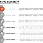 Executive Summary Six Point PowerPoint Template & Google Slides Theme