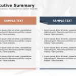 Executive Summary Powerpoint Two Section Template