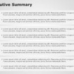 Executive Summary Four Point 2 PowerPoint Template