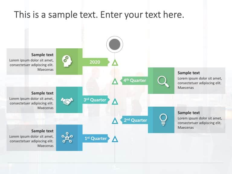 Growth Strategy 5 Steps PowerPoint Template