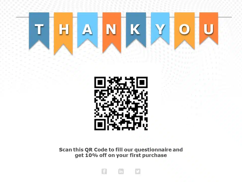 Thank You Slide with QR Code | Thank You Slides Templates | SlideUpLift