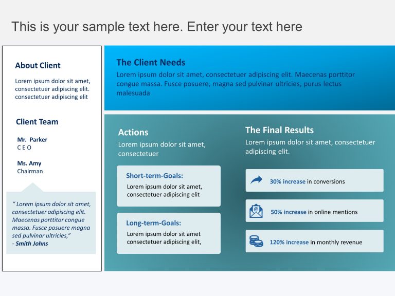 Marketing Case Study 3 PowerPoint Template & Google Slides Theme