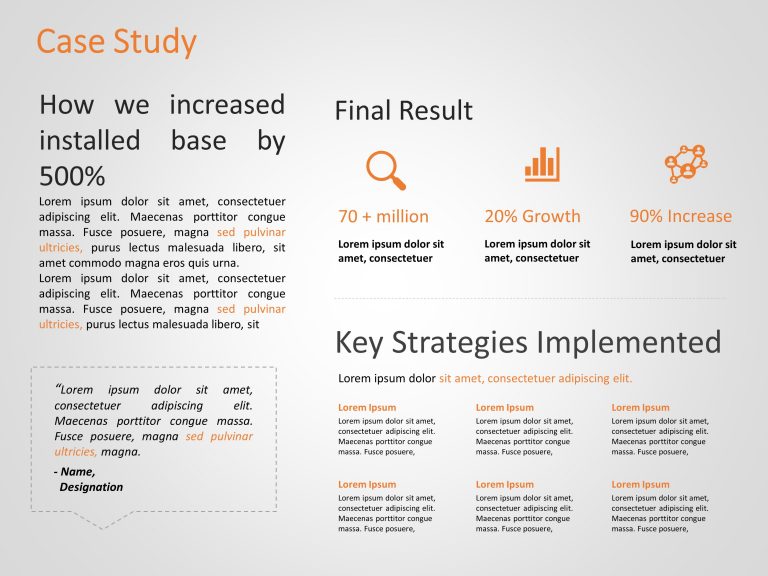 Marketing Case Study 4 PowerPoint Template