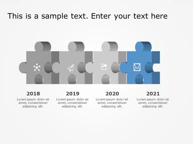 Puzzle Diagram 10 PowerPoint Template