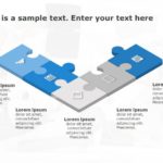 Puzzle Diagram 4 PowerPoint Template & Google Slides Theme