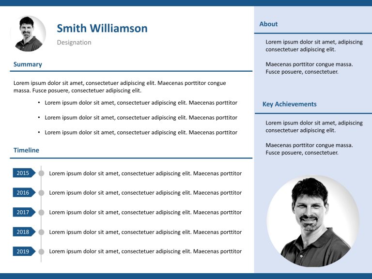 Resume Executive Summary PowerPoint Template & Google Slides Theme