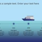 Ship Timeline PowerPoint Template & Google Slides Theme