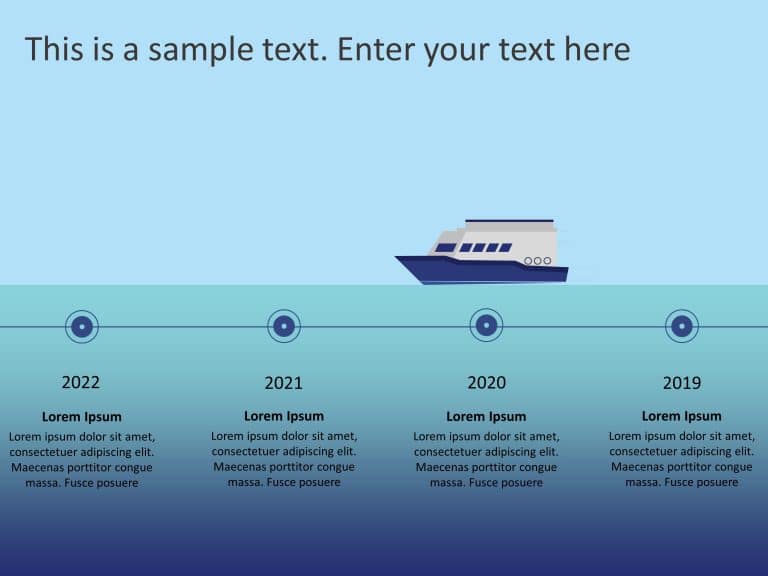 Ship Timeline PowerPoint Template