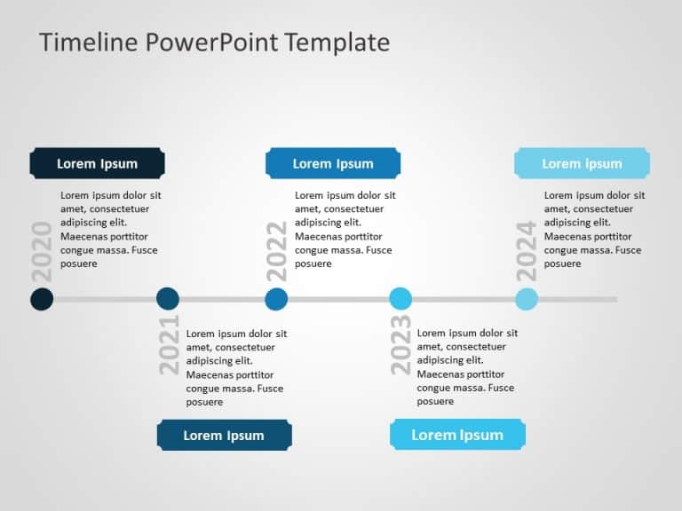 Timeline 100 PowerPoint Template & Google Slides Theme