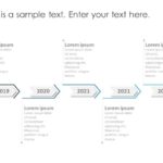 Free Timeline Arrow 5 PowerPoint Template & Google Slides Theme